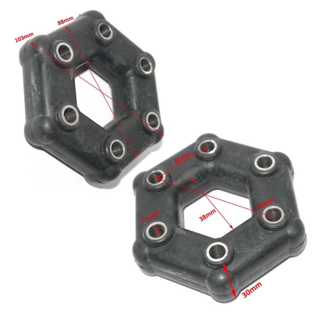 Lambro 175cc 3 Wheeler Differential Coupling Rubber Donuts Set of 2 Unit  