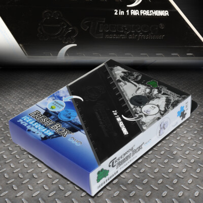 ОСВЕЖИТЕЛЬ ВОЗДУХА ДЛЯ АВТОМОБИЛЯ/ОФИСА TREE FROG XTREME FRESH BOX DUO С АРОМАТОМ ЛЕДЯНОГО СКВОША 2 В 1