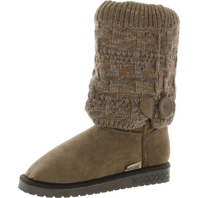 

Женские серо-серые трикотажные зимние и зимние ботинки Muk Luks Shoes 6 Medium (B,M) BHFO 2271, Taupe, 1000138