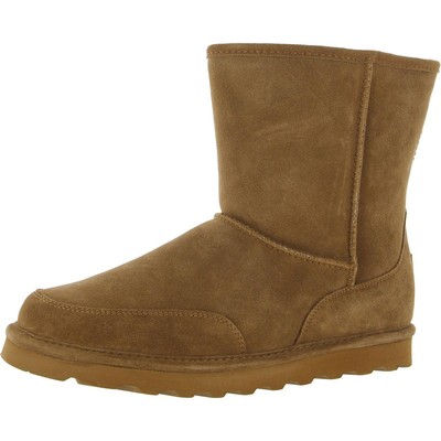

Мужские кожаные дубленки Bearpaw Brady Wide Tan, обувь шириной 12 (E) BHFO 7616, Hickory ii