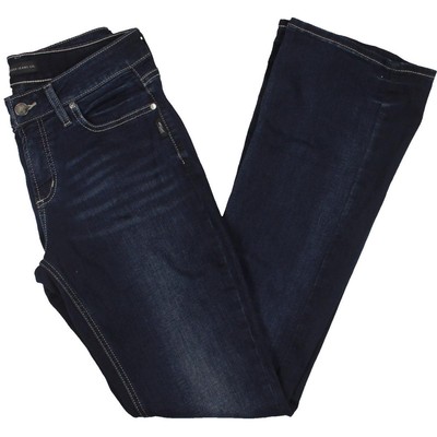 Серебристые джинсы Женские Suki Blue со средней посадкой, облегающие джинсы Bootcut 29 BHFO 6683