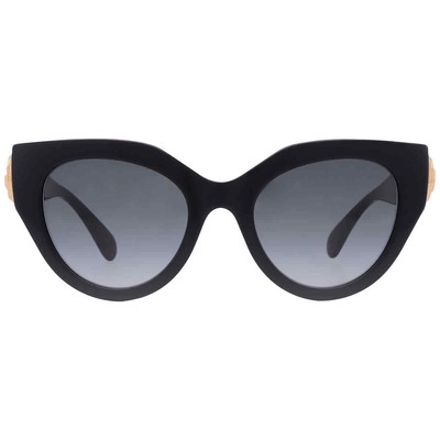 Pre-owned Gucci Grey Cat Eye Ladies Sunglasses Gg1408s 001 52 Gg1408s 001 52 In Gray