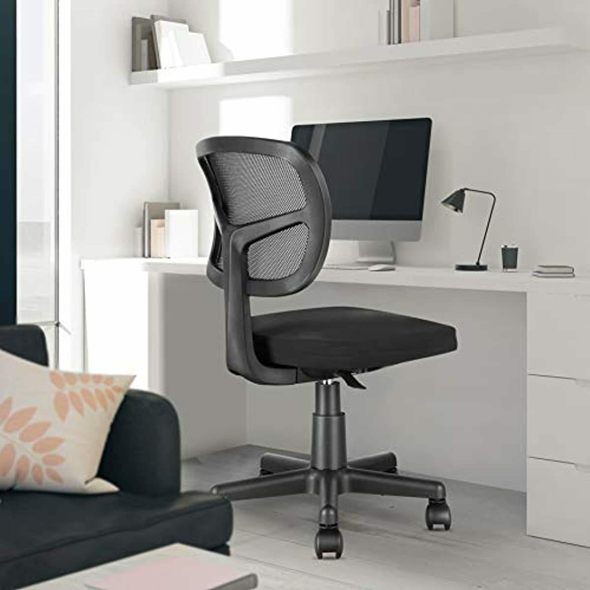 Molents Task Chair Armless Office Chair Mesh Computer Chair For Home Office Desk Ebay