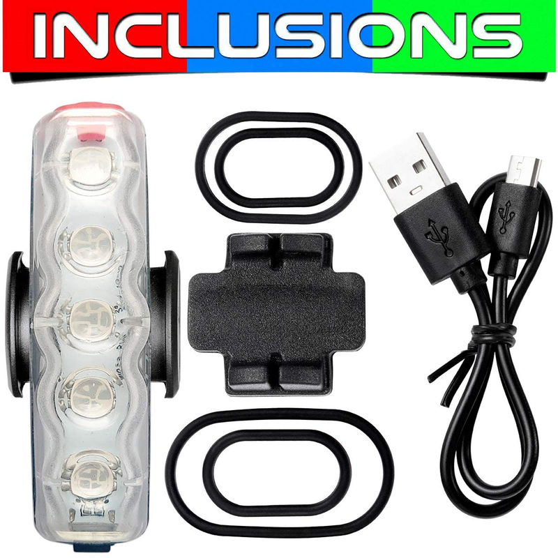 Bike Tail Light USB Rechargeable-Super Bright LED Bicycle Rear Light