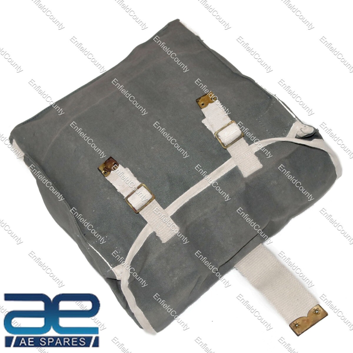 Side Hanging Canvas Bag Set Light Military Green For Norton Triumph M20 21   