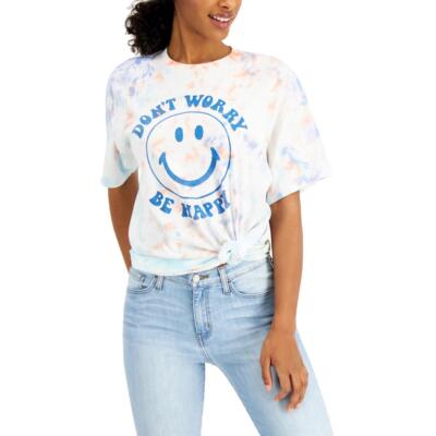 

Женская футболка Junk Food Dont Worry Be Happy с рисунком Tie Dye BHFO 4454