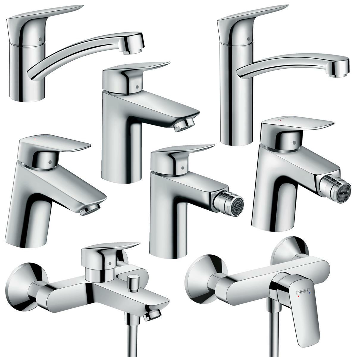 Hansgrohe Logis 70 Waschtisch Wannen Brause Armatur Bidet-Mischer Aufputz 100 HG