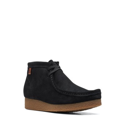 

Мужские ботильоны Clarks Shacre Suede Wallabee со шнуровкой Moc Toe, Black suede, Shacre Boot