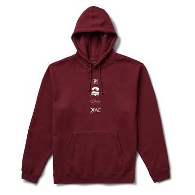 

Primitive x 2Pac Voice Pullover Hoodie Men бордовый, Красный