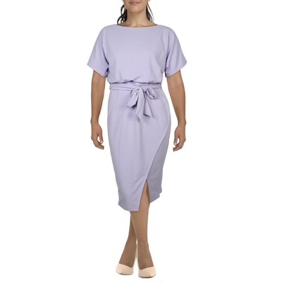 Женское фиолетовое вечернее платье с запахом и разрезом из блузона Kensie Womens 16 BHFO 3670
