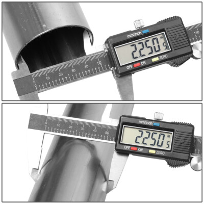 16PCS 2.25"OD STEEL DIY CUSTOM MANDREL EXHAUST TUBING PIPE STRAIGHT & BEND KIT