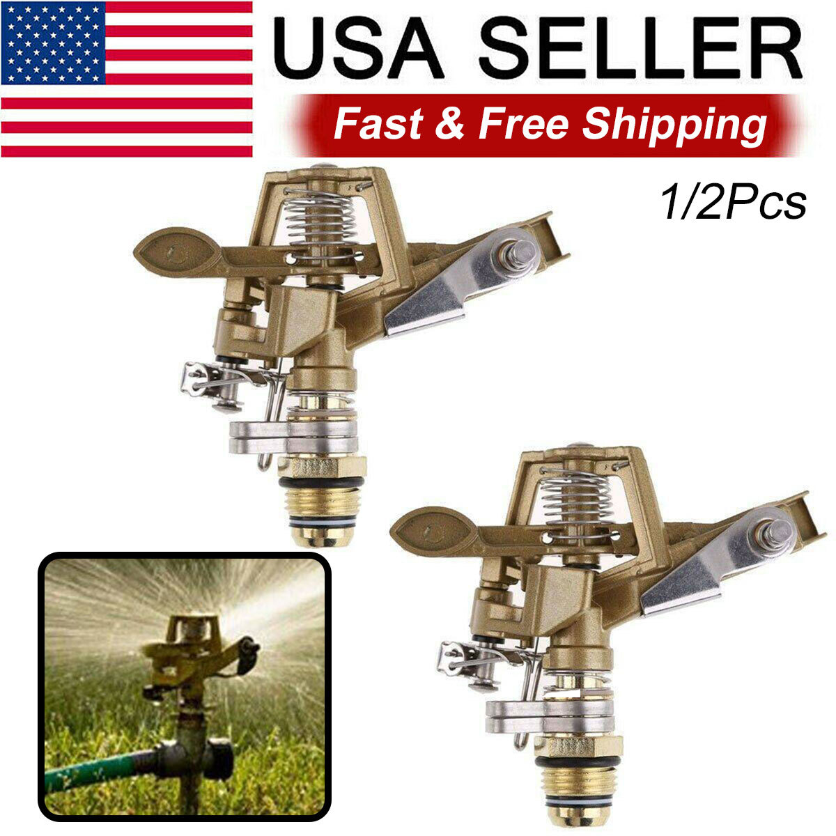 360° Zinc Sprinkler for Irrigation Sprinkler  Adjustable Sp