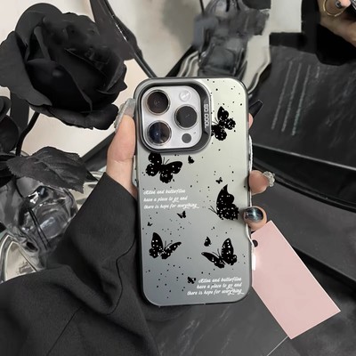 For iPhone Samsung infinix Luxury Butterfly Hot Women Girl Phone Case Back Cover