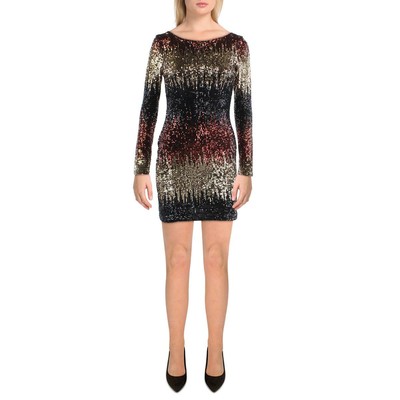 

Женское черное коктейльное и праздничное платье B. Darlin, юниоры,  BHFO 2360, Black multi