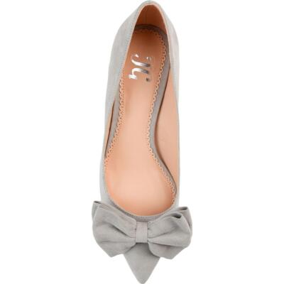 Journee Collection Женские туфли Orana Grey Kitten Heels 8.5 Medium (B,M) BHFO 0064