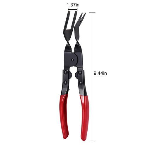 Car Trim Clip Upholstery Removal Tool Door Panel Fastener Pin Pliers Puller Red