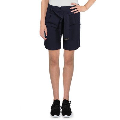 

Tommy Hilfiger Женские темно-синие классические шорты на плоской подошве с поясом  BHFO 2326, Midnight
