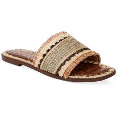 Sam Edelman Womens Georgia Green Slide Sandals Shoes 8.5 Medium (B,M) BHFO 3159