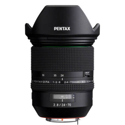 Объектив Pentax HD D-FA 24-70mm f/2.8 ED SDM WR, комплект с 82-мм УФ- и CPL-фильтрами