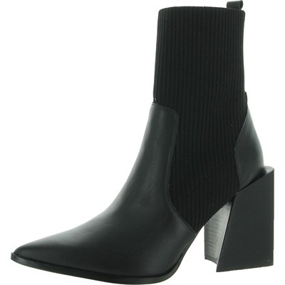 

Черные ботильоны Steve Madden Tackle Womens Tackle 9 Medium (B,M) BHFO 5503, Black leather