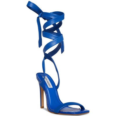 Steve Madden Womens Utilize Blue Wrap Heels Shoes 5.5 Medium (B,M) BHFO 5664