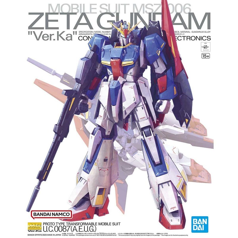 Bandai Mobile Suit Gundam MG 1/100 Zeta Gundam Ver.Ka Bandai Mobile Suit Gundam MG 1/100 Zeta Gundam Ver.Ka