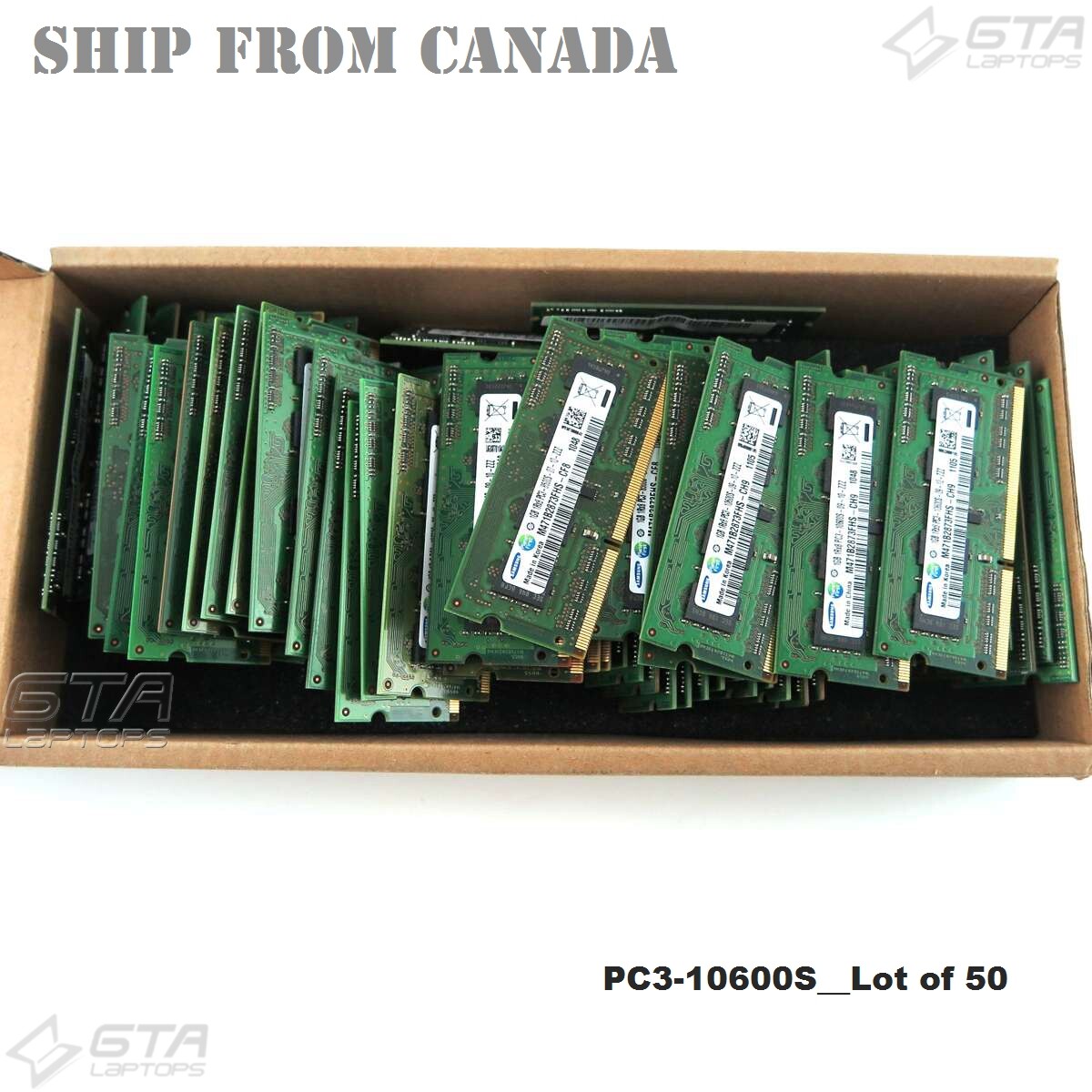50GB (50X1GB) Samsung Laptop Memory Ram 1Rx8 PC3-10600S DDR3-1333 M471B2873FHS