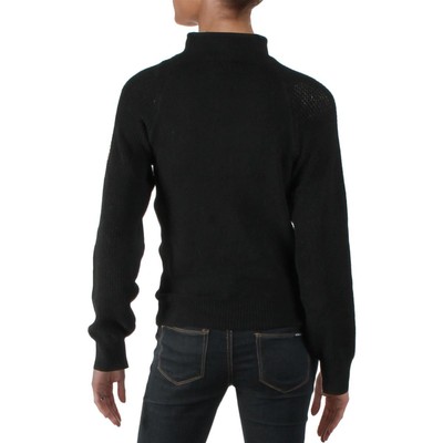

Jessica Simpson Женский черный пуловер с воротником-стойкой Saskia Top  BHFO 2671