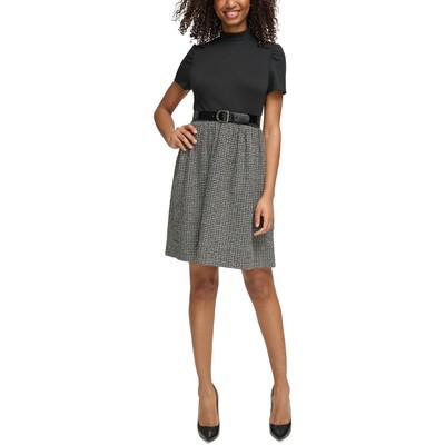 Женское черное платье-клеш Tommy Hilfiger в смешанном стиле 6 BHFO 7444