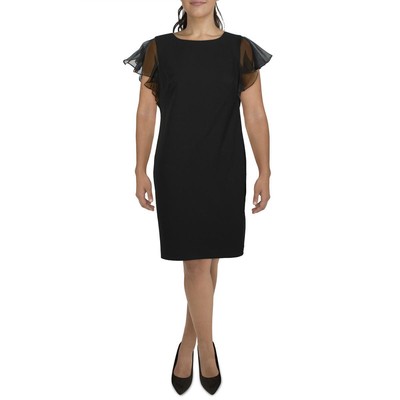 

Женское креповое мини-коктейльное и вечернее платье Lauren Ralph Lauren BHFO 5207, Черный