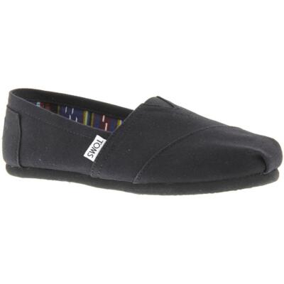 

Женские классические парусиновые легкие туфли на плоской подошве Toms Alpargata, Black/black, Core Canvas Classics