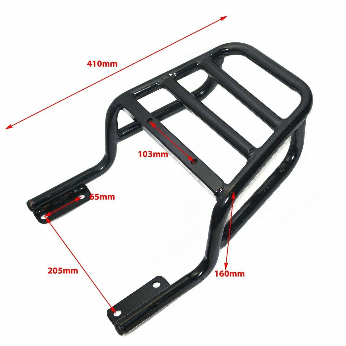 For Royal Enfield Interceptor 650cc Rear Rack Luggage Carrier Black 10 Units  