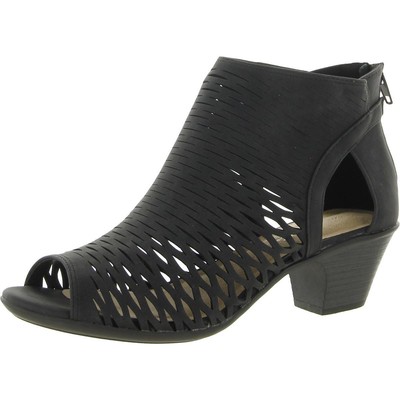 

Черные туфли на каблуке с открытым носком Easy Street Womens Sunrise шириной 8,5 (C, D, W) BHFO 7351, Черный