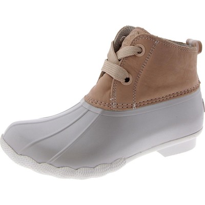 Женские розовые кожаные зимние ботинки Sperry, размер 7,5, средний (B, M), BHFO 2688