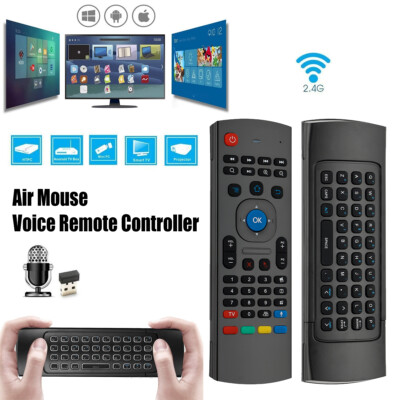 Air Mouse Smart IR Mode Remote Control 2.4G Wireless Keyboard For Android TV Box