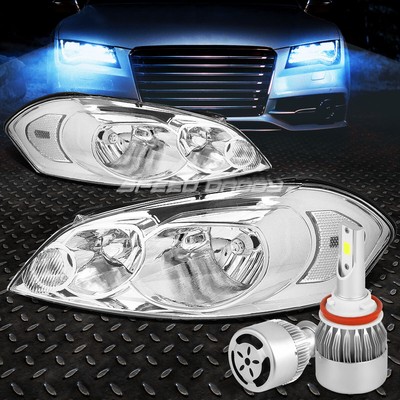 ХРОМИРОВАННЫЙ КОРПУС + УГЛОВАЯ ФАРА + БЕЛЫЙ СВЕТОДИОД H8 HID с ВЕНТИЛЯТОРОМ ДЛЯ 06-16 MONTE CARLO