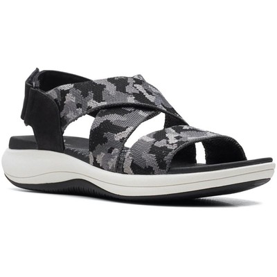

Женские черные спортивные сандалии Cloudsteppers Clarks 8.5 Medium (B,M) BHFO 6466, Black camo, MIRALILY