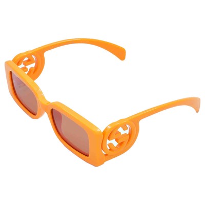 Pre-owned Gucci Brown Rectangular Ladies Sunglasses Gg1325s 008 54 Gg1325s 008 54