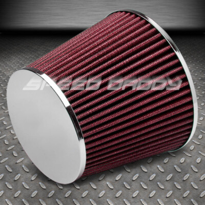 3 ХОЛОДНЫХ/КОРОТКИХ ВОЗДУХОЗАБОРНИКА КРАСНОГО ЦВЕТА С КРУГЛЫМ ВОЗДУХОЗАБОРНИКОМ ИЗ ХЛОПЧАТОБУМАЖНОЙ МАРЛИ РЕЗИНОВЫЙ ФИЛЬТР + ЗАЖИМ