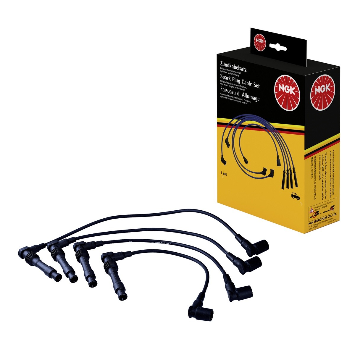Zündleitungssatz für Fzg. mit Zündverteiler NGK für u.a. OPEL VECTRA A