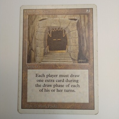 MTG 1X Howling Mine Revised Edition Magic the gathering - LP actual pictures