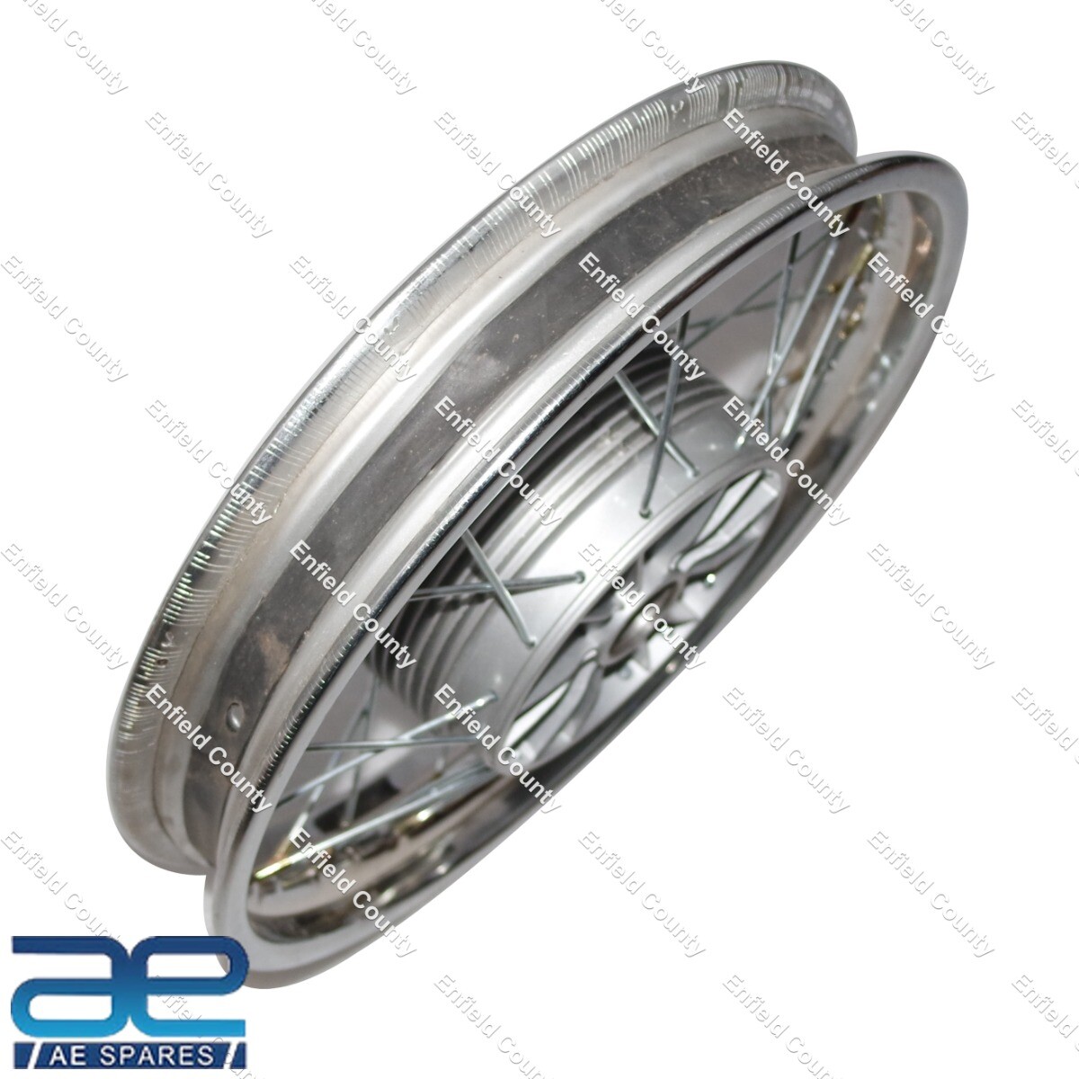 Complete 16" Wm2 Jawa 250 350 Cw 36 Holes Wheel Rim Chrome Plated With Spoke 
