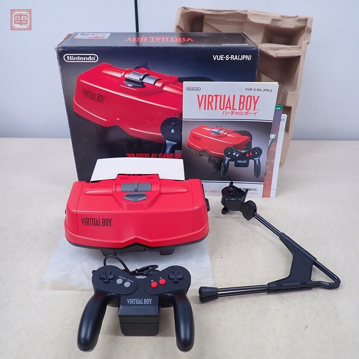Nintendo Virtual Boy Console VUE-S-RA Vintage Retro Game Nintendo Virtual Boy Console VUE-S-RA Vintage Retro Game