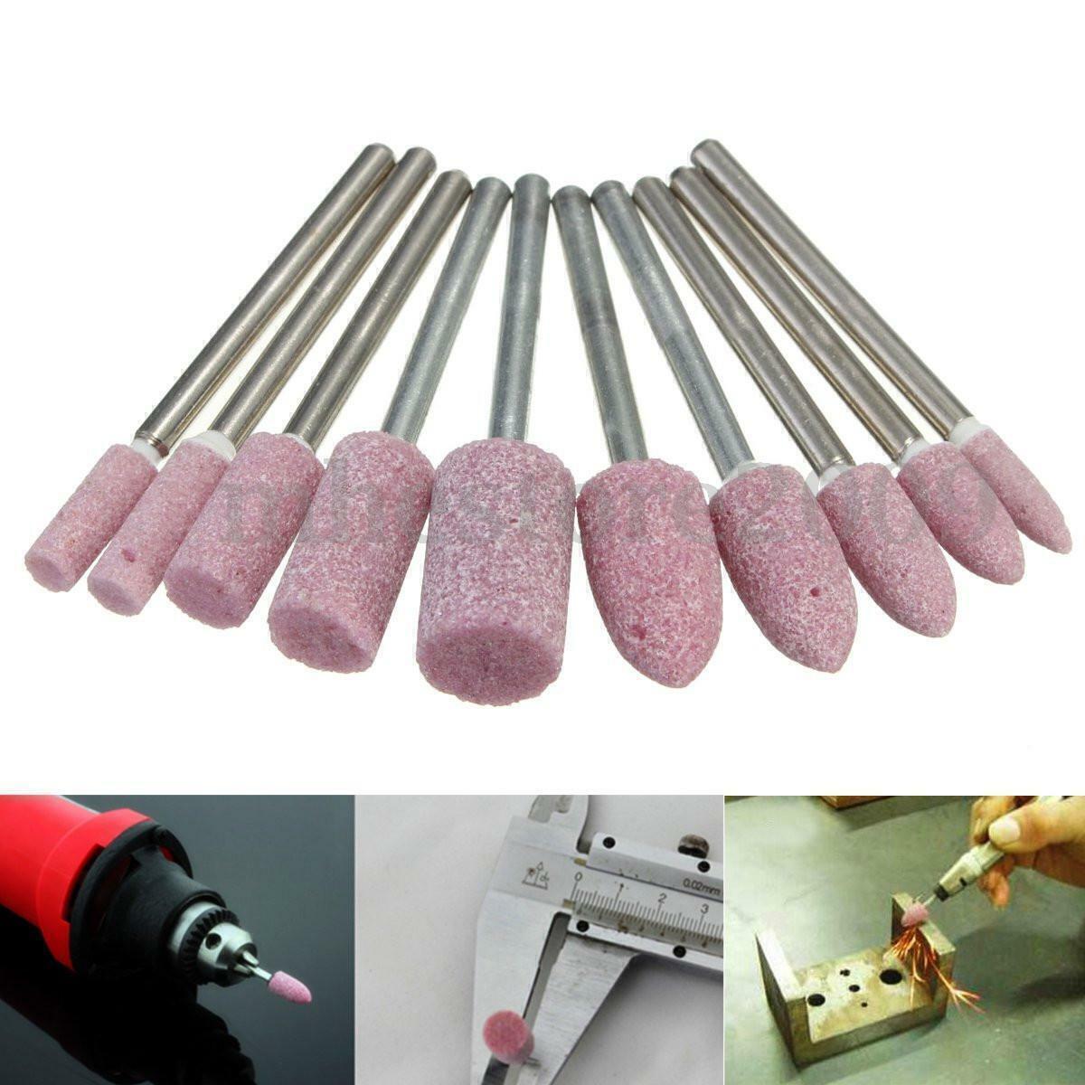 10 Grinding Stone Wheel Head for Dremel Rotary Tool Drill Abrasive Mounted Stone