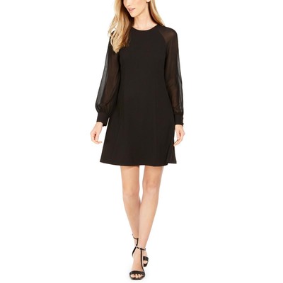 

Женское черное платье трапециевидного силуэта до колена Calvin Klein  BHFO 1310, Черный