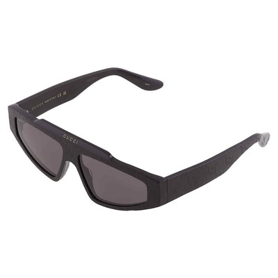 Pre-owned Gucci Grey Browline Ladies Sunglasses Gg1591s 001 58 Gg1591s 001 58 In Gray