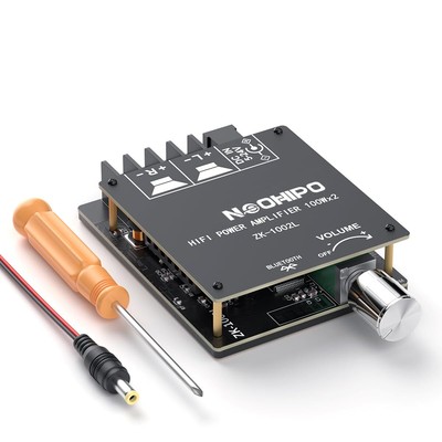 ZK-1002L 100W x 2 Bluetooth 5.0 Stereo Audio Receiver Amplifier Board 2 Chann...