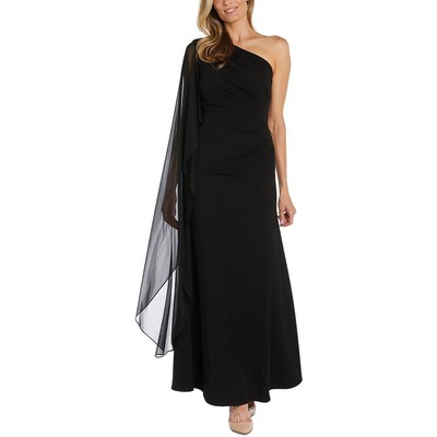 NW Nightway Womens Black Full Length Cape Evening Dress Gown 10 BHFO 2084