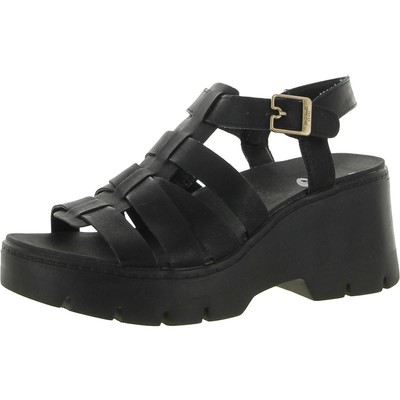 

Женские черные сандалии на танкетке Dr. Scholls Check It Out 6.5 Medium (B,M) 3306, Черный