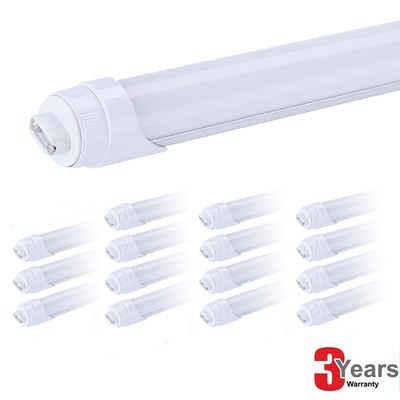 16Pack 8FT Led Light Tube HO Base 45W R17D T8 Rotatable 8 Foot Led Shop Lights